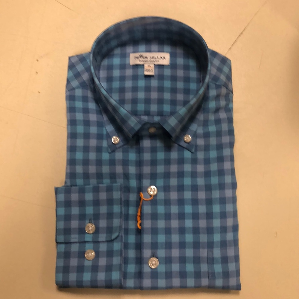 NWT Peter Millar Crown Sport Button Down